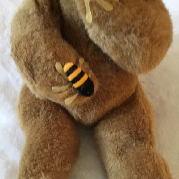 Honeybee Brown Plush Bear Toy - Picture 3 of 13